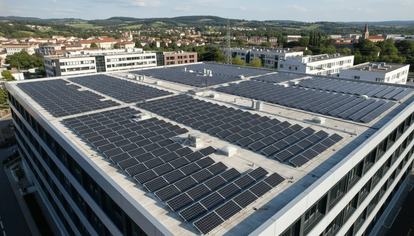 Image de couverture : La solarisation des toitures tertiaires : transition énergétique en France - Guide assurance décennale